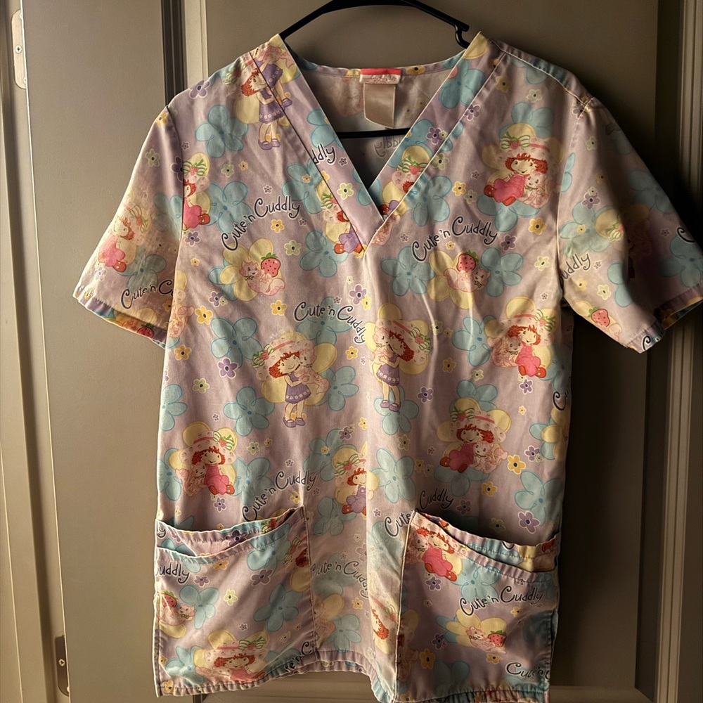 Strawberry Shortcake Scrub Top